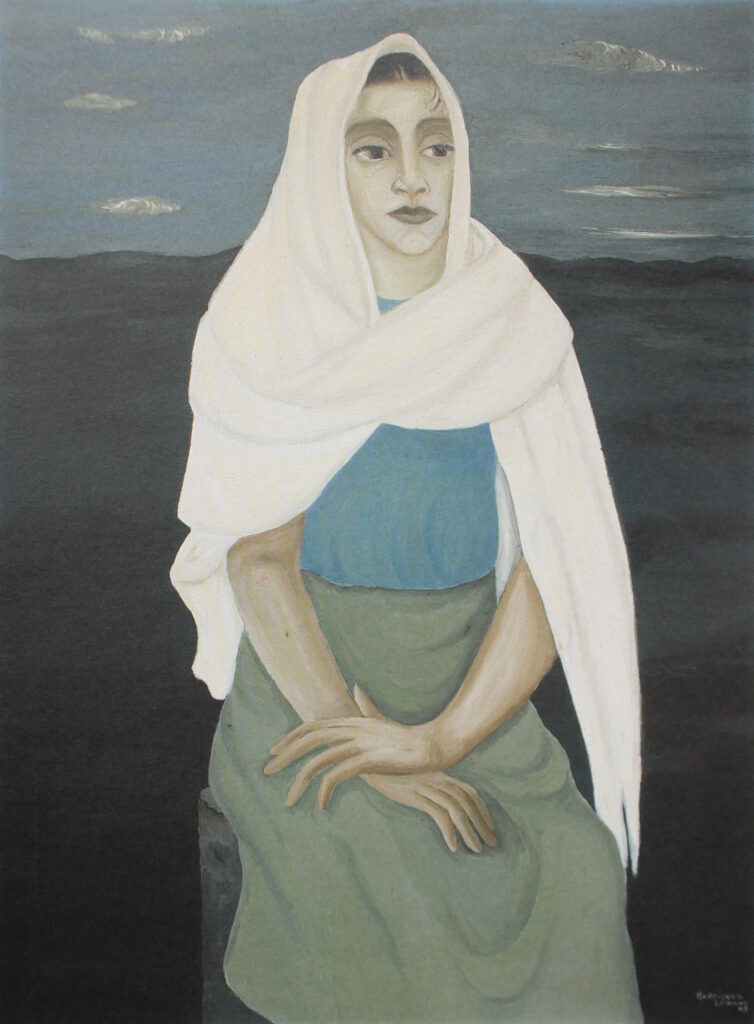 Rebozo Balnco (1943) – Manuel Rodríguez Lozano Tablo