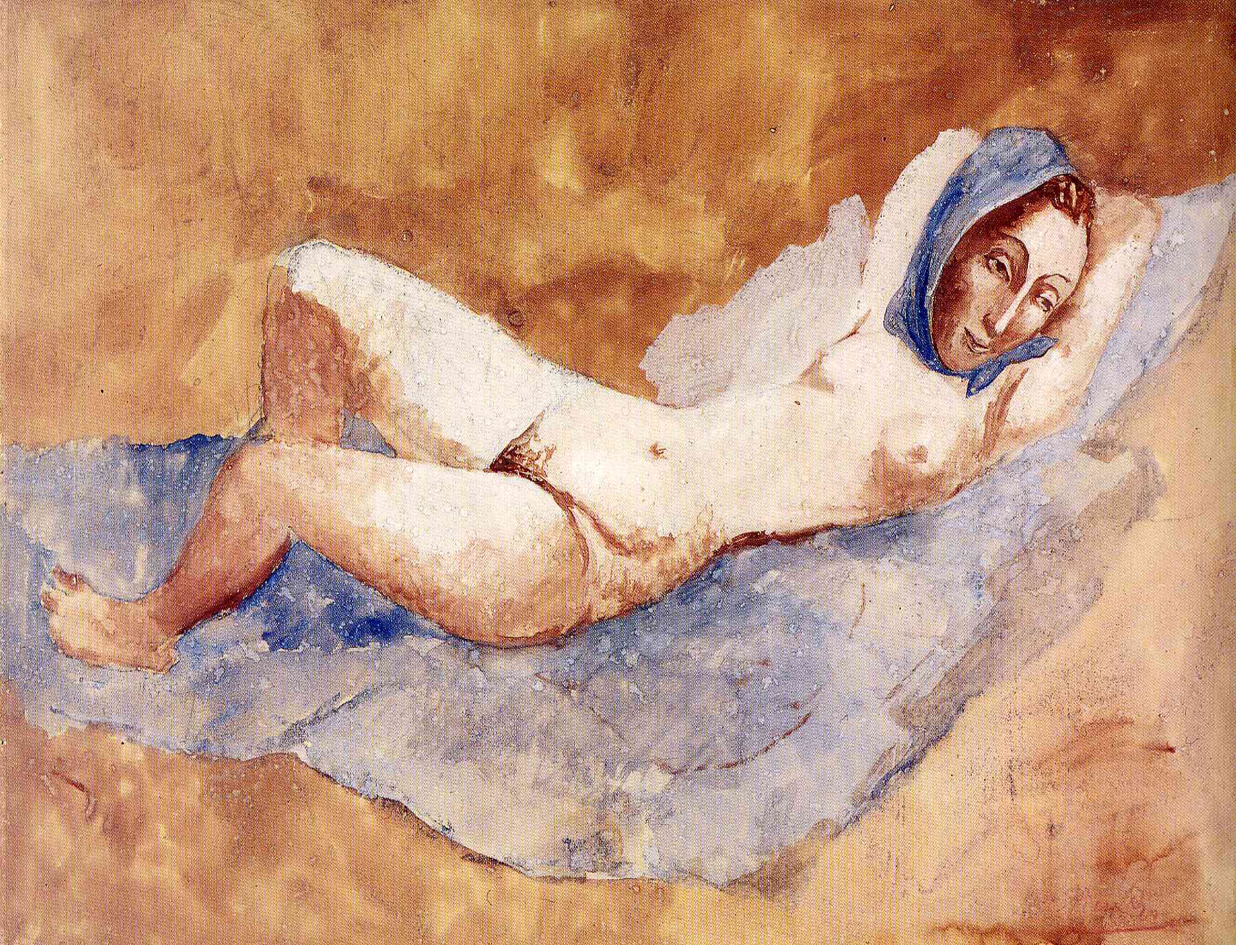 Reclining Nude (Fernande) (1906) - Pablo Picasso Tablo