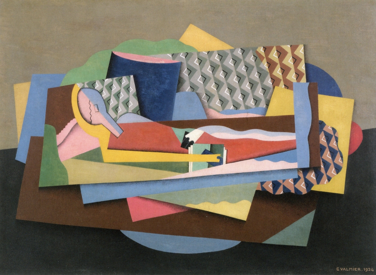 Reclining Woman (1924) - Georges Valmier Tablo