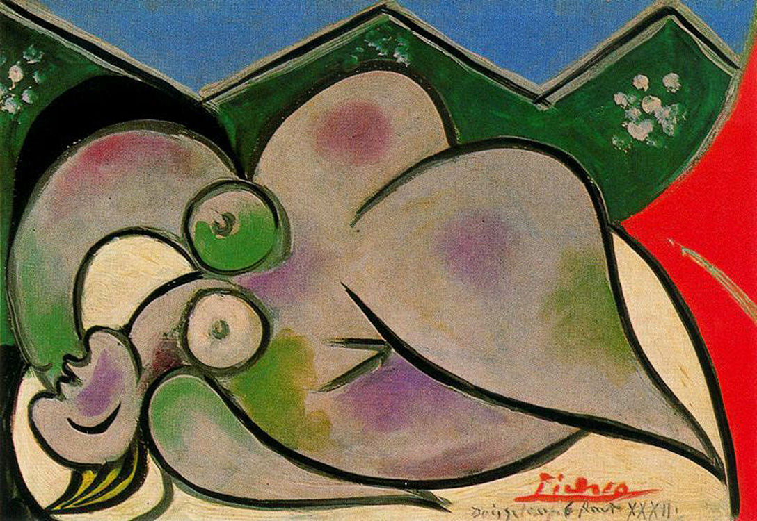 Reclining nude (1932) - Pablo Picasso Tablo