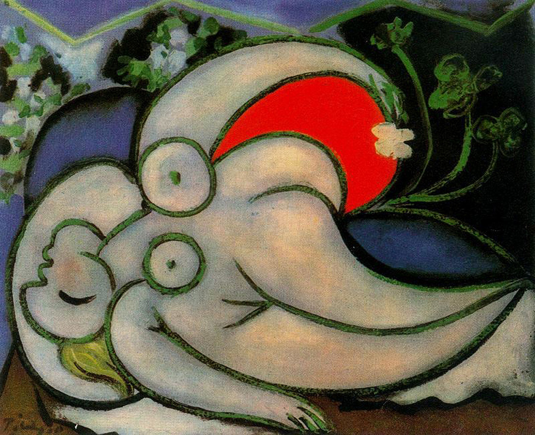 Reclining woman (1932) - Pablo Picasso Tablo