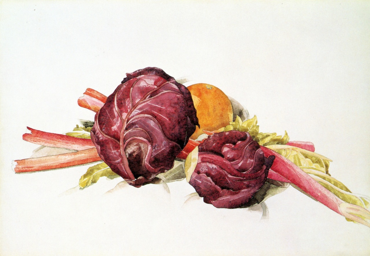Red Cabbages, Rhubarb and Orange (1929) - Charles Demuth Tablo