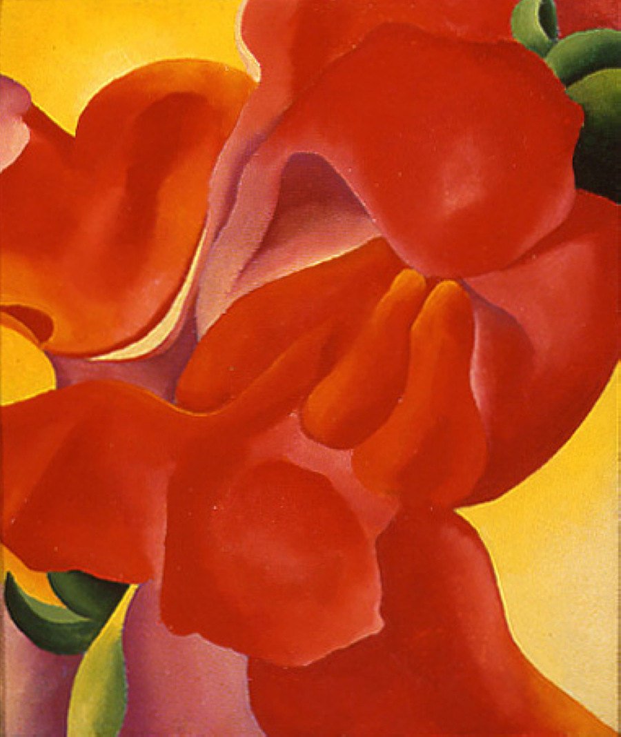 Red Canna (1923) - Georgia O'Keeffe Tablo