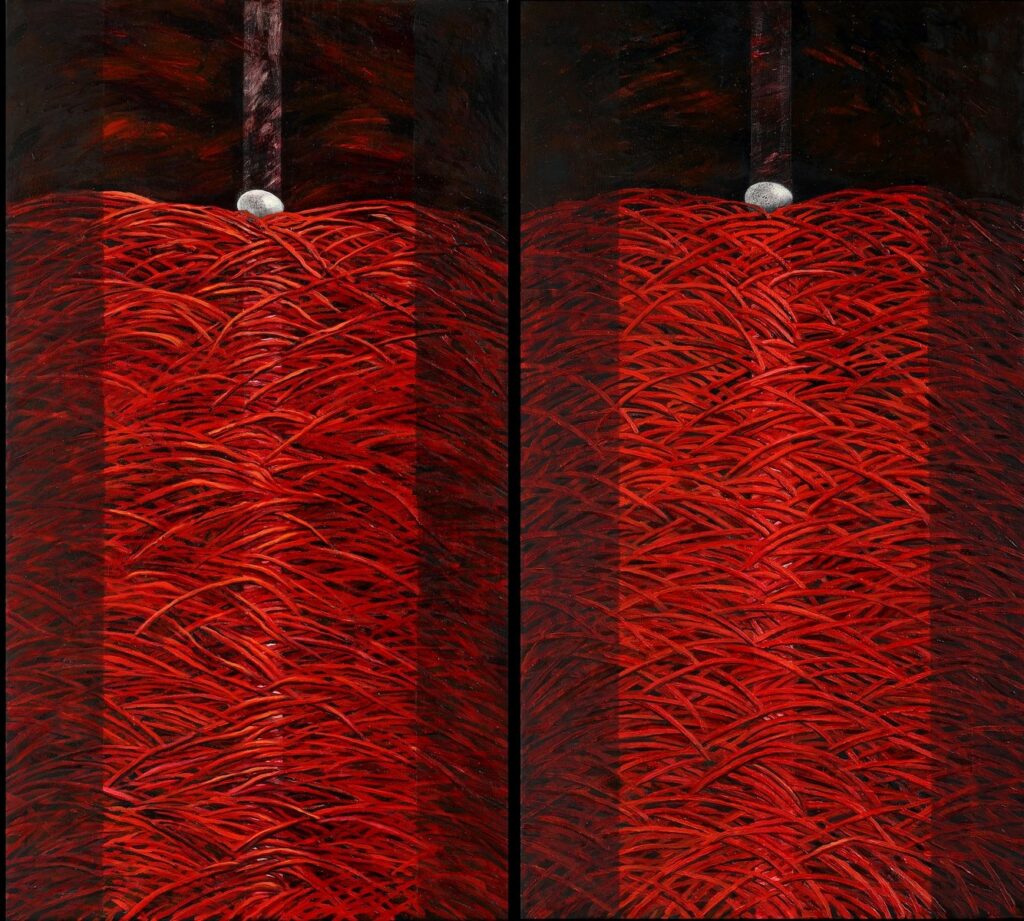 Red Diptych - Małgorzata Serwatka Tablo