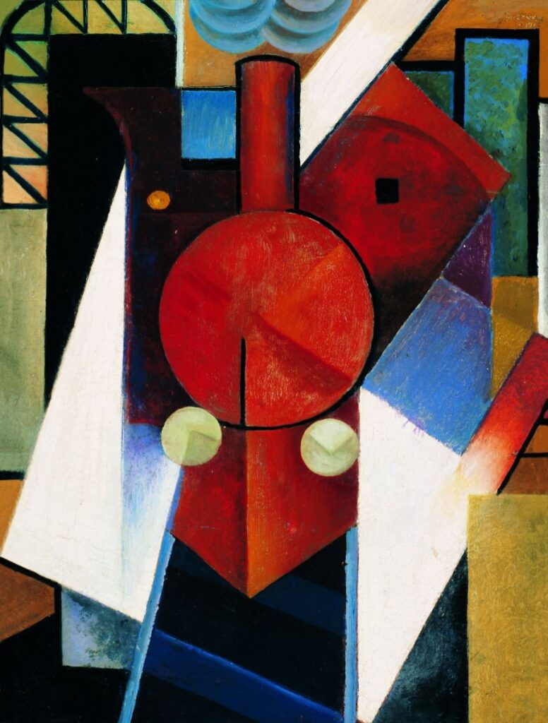 Red Engine (1918) - Sándor Bortnyik Tablo