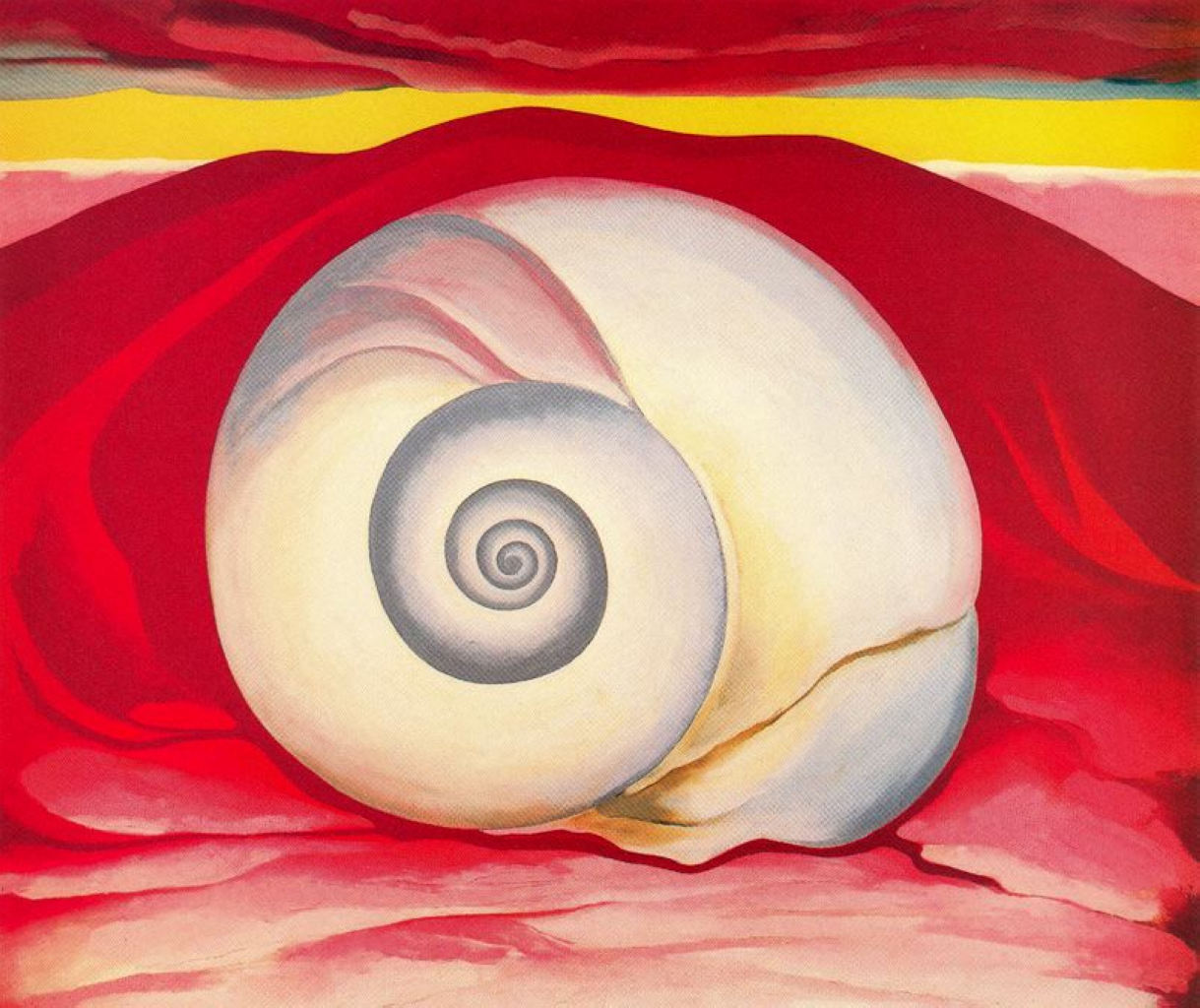 Red Hill and White Shell (1938) - Georgia O'Keeffe Tablo
