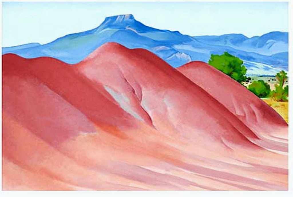 Red Hills and Pedernal (1936) - Georgia O'Keeffe Tablo