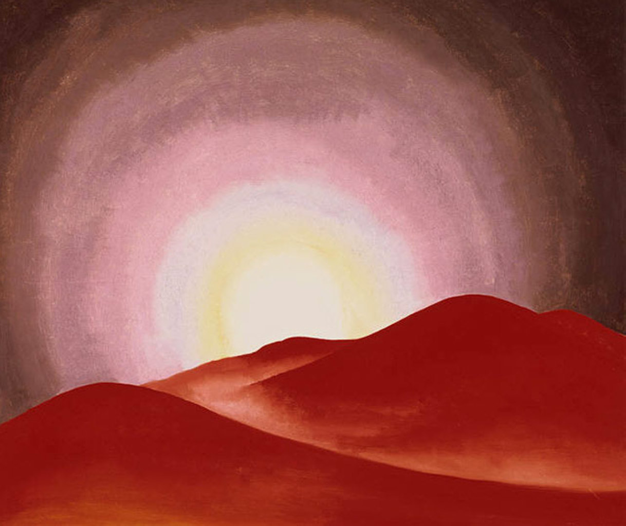 Red Hills, Lake George - Georgia O'Keeffe Tablo