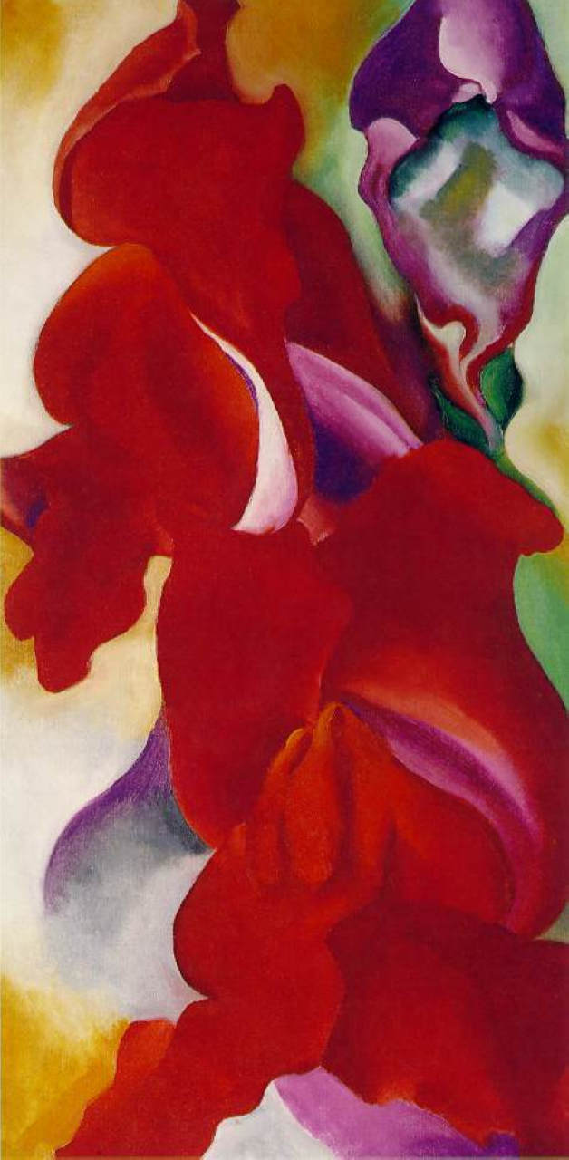 Red Snapdragons (1923) - Georgia O'Keeffe Tablo