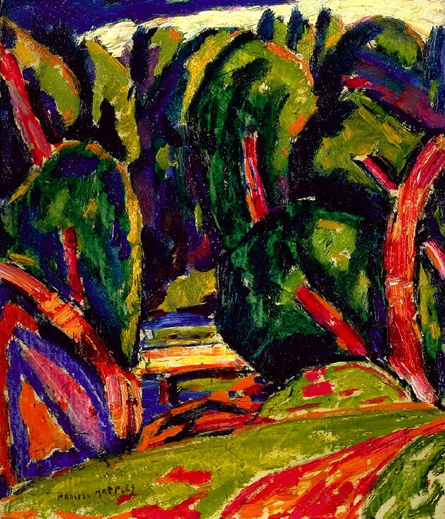 Red Tree (1910) - Marsden Hartley Tablo