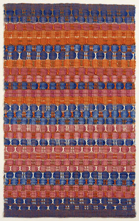 Red and Blue Layers (1954) – Anni Albers Tablo