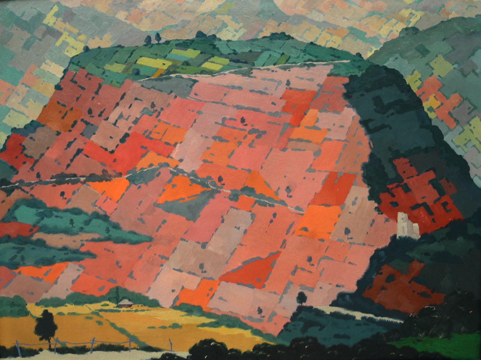 Red mountain (1944) - David Kakabadze Tablo