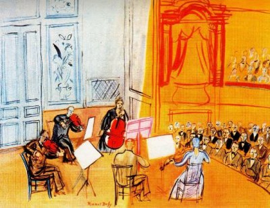 Red quartet - Raoul Dufy Tablo