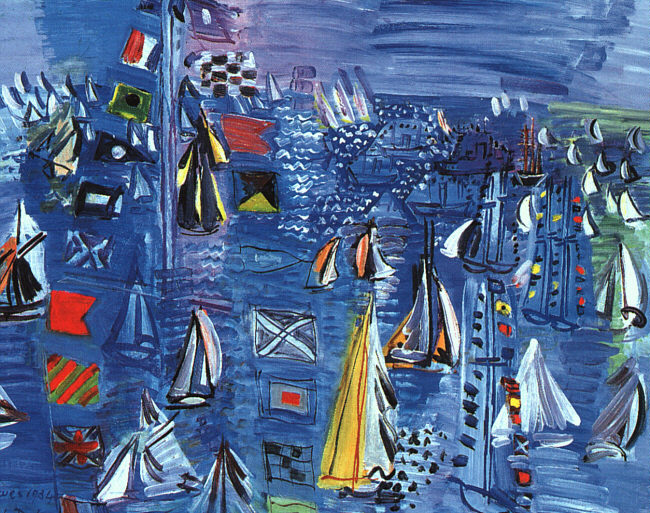 Regatta at Cowes (1934) - Raoul Dufy Tablo