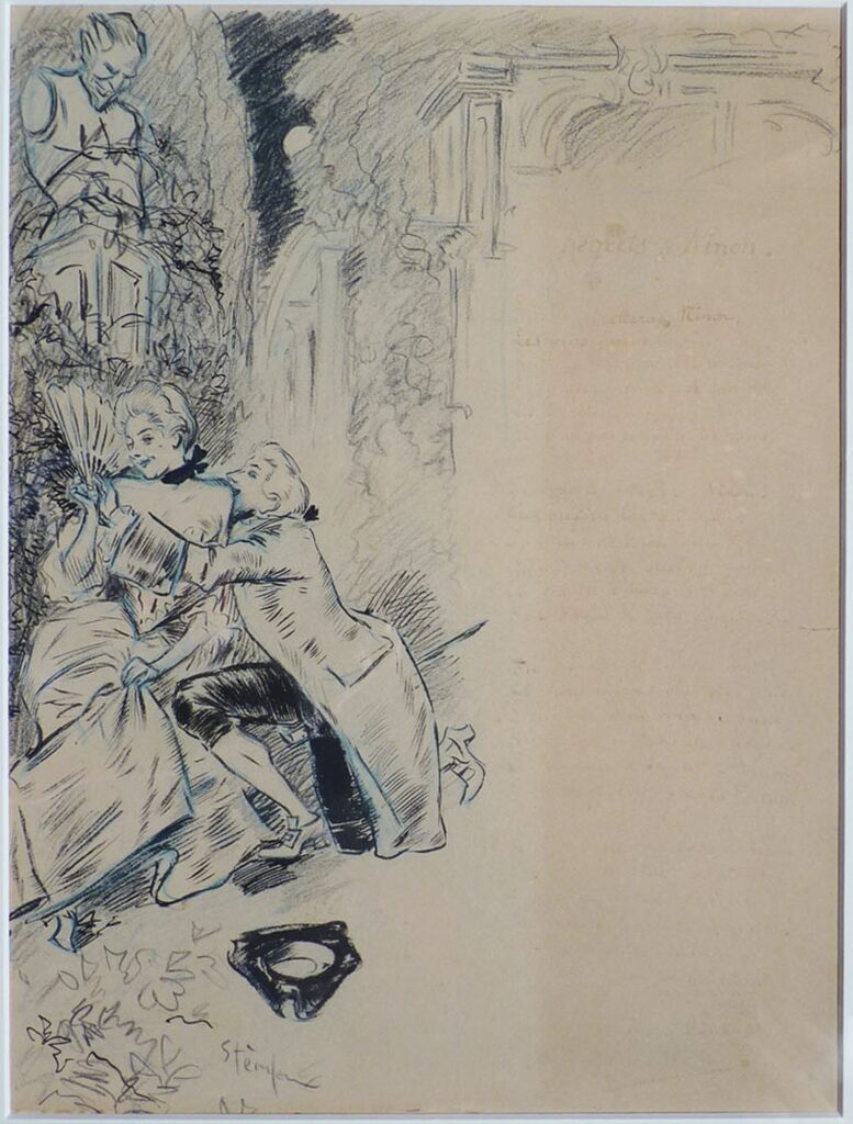 Regrets A Ninon - Théophile Steinlen Tablo