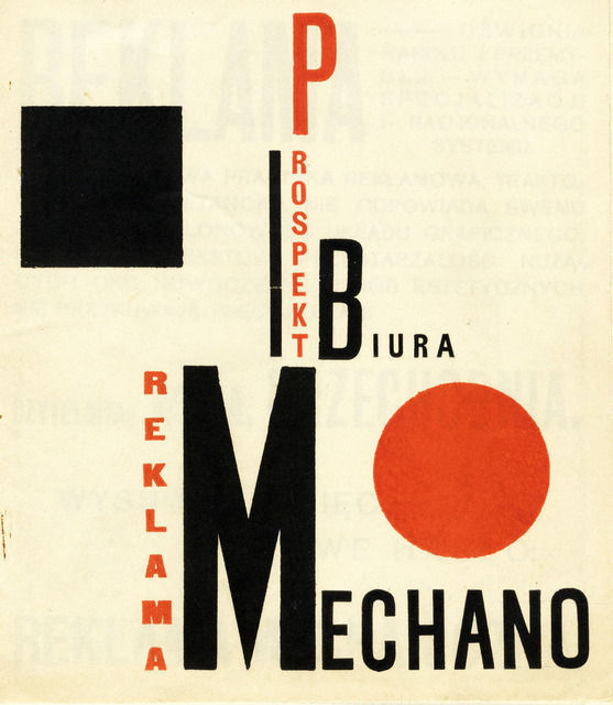 Reklama Mechano (1924) – Henryk Berlewi Tablo