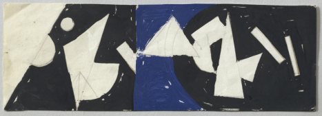 Relief méta mécanique bleu noir – blanc (1955) – Jean Tinguely Tablo