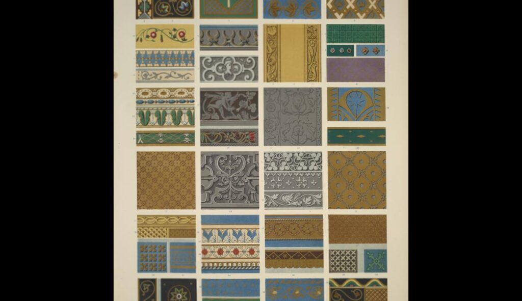 Renaissance Ornament no. 4. Enamels from the Louvre and Hotel Cluny - Owen Jones Tablo
