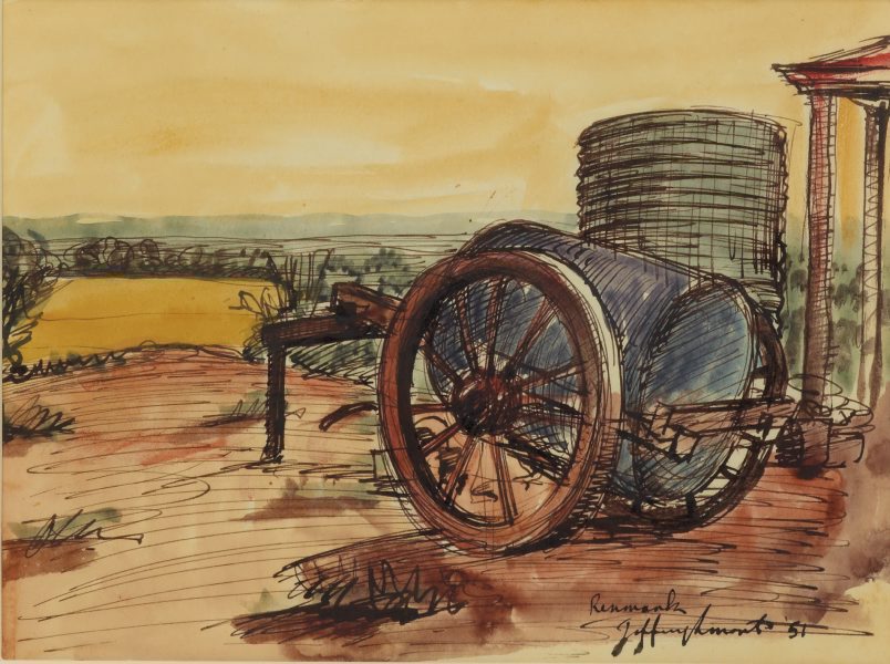 Renmark (1951) - Jeffrey Smart Tablo