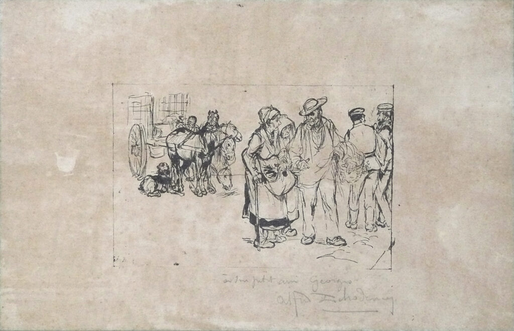 Retour Du Marché - Georges Rochegrosse Tablo
