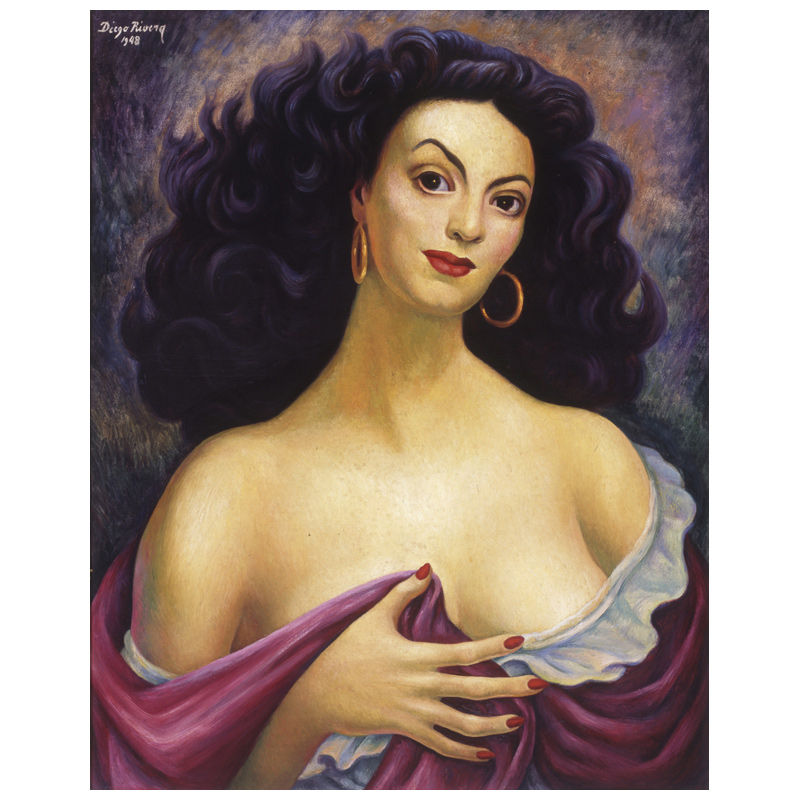 Retrato de María Félix (1948) – Diego Rivera Tablo