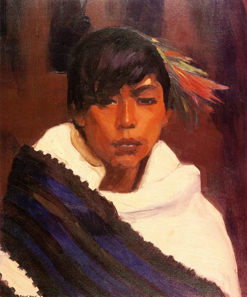 Ricardo, Indian of San Ildefonso (1916) - Robert Henri Tablo