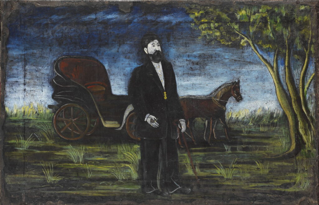 Rich merchant - Niko Pirosmani Tablo