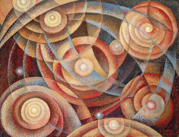 Ritmi astrali (1916) – Gerardo Dottori Tablo