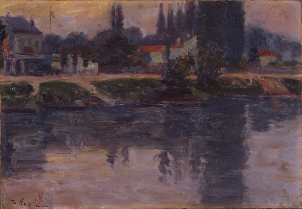 Riverbanks of the Seine (1906) - Fujishima Takeji Tablo