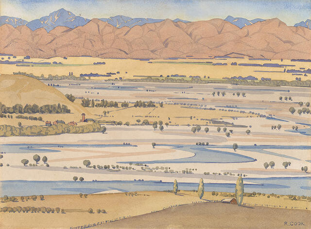 Riverbed, Waiau (1932) - Rita Angus Tablo