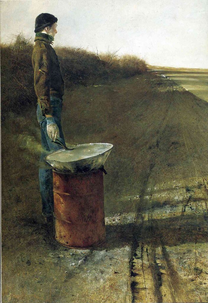 Roasted Chestnuts - Andrew Wyeth Tablo