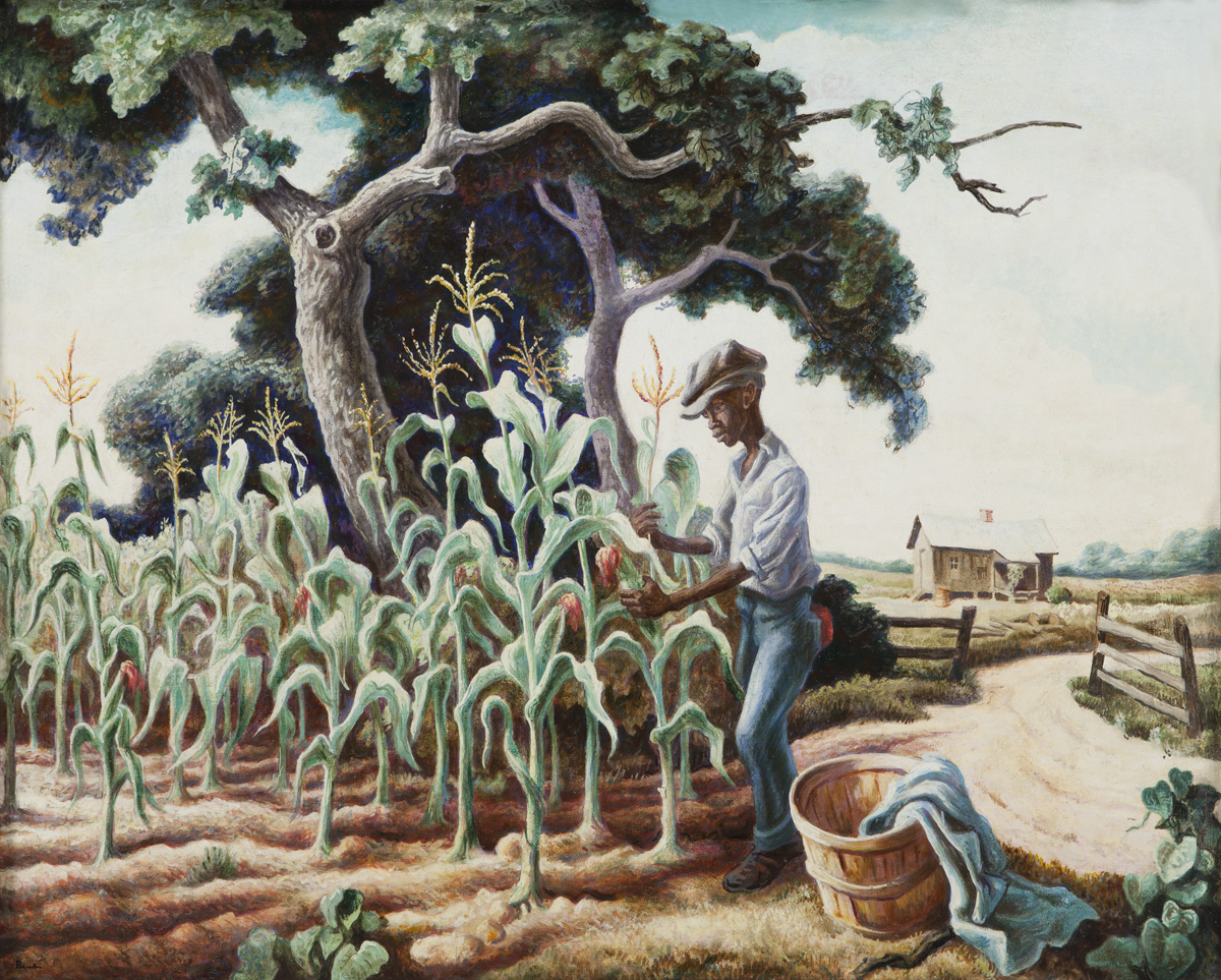 Roasting Ears (1938) - Thomas Hart Benton Tablo