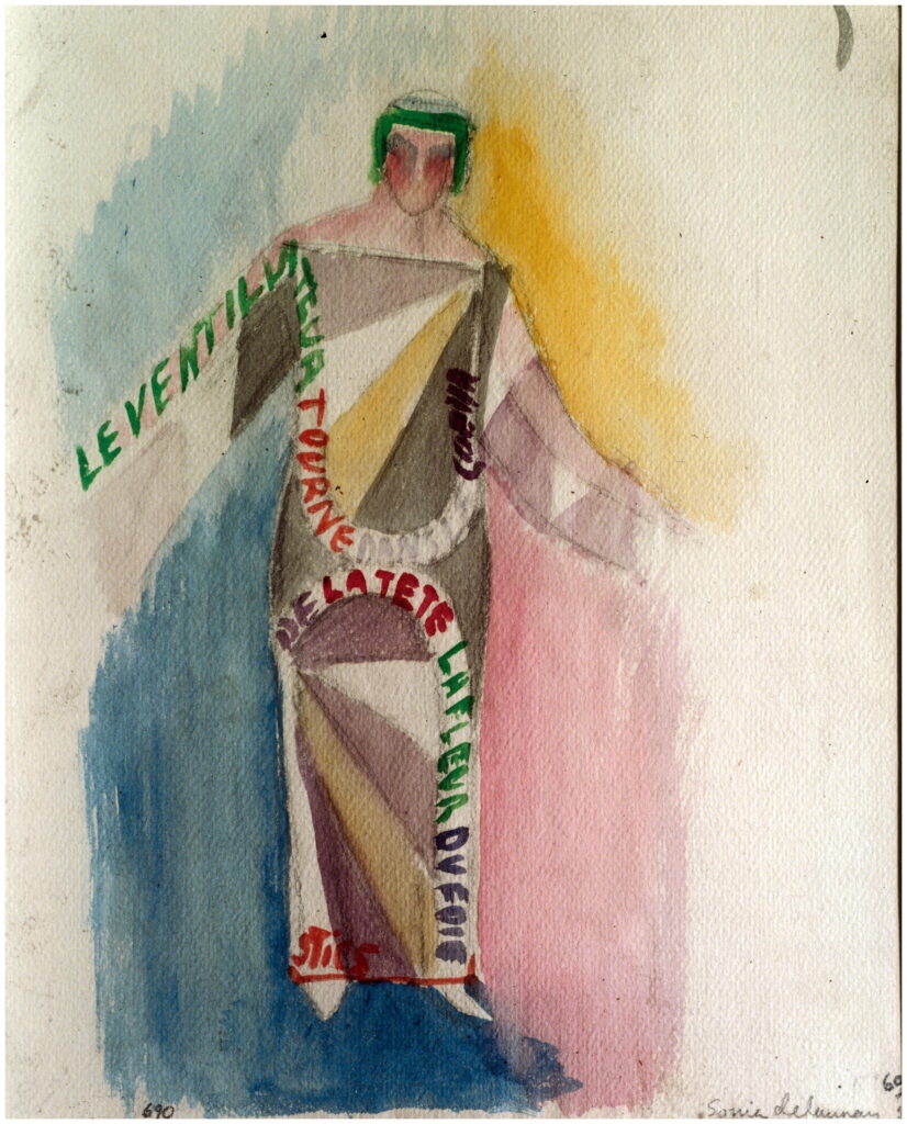 Robe Poème, Le Ventillateur Tourne… (1922) - Sonia Delaunay Tablo