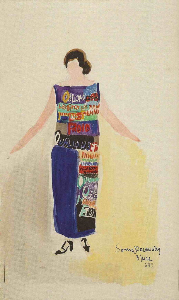 Robe Poème, Oublions Les Oiseaux… (1922) - Sonia Delaunay Tablo