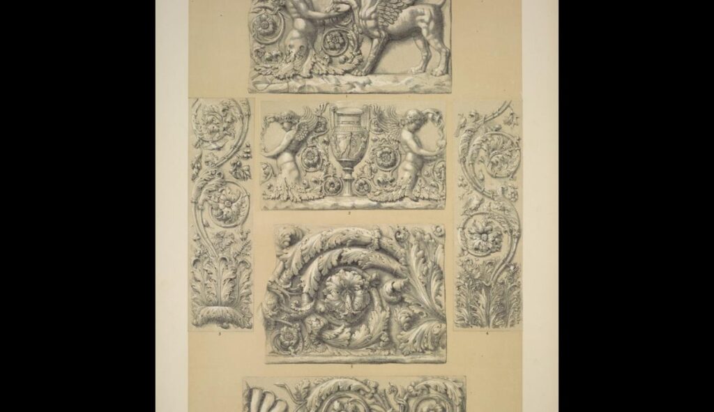 Roman no. 1. Roman ornaments from casts in the Crystal Palace - Owen Jones Tablo