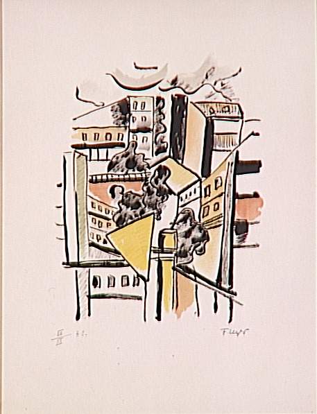 Roofs - Fernand Léger Tablo
