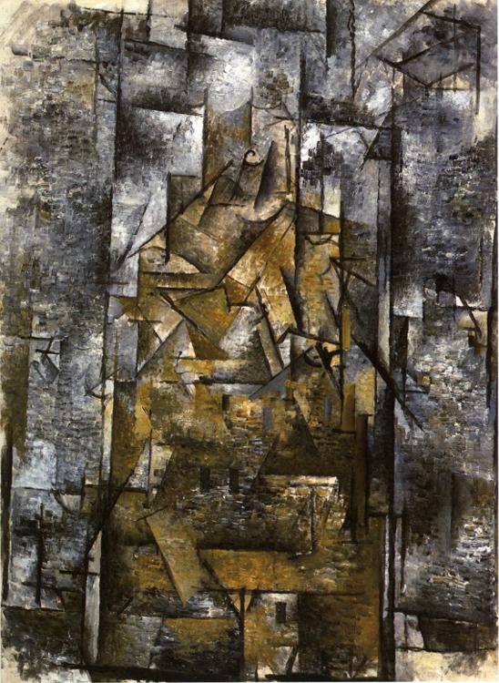Rooftops at Ceret (1911) - Georges Braque Tablo