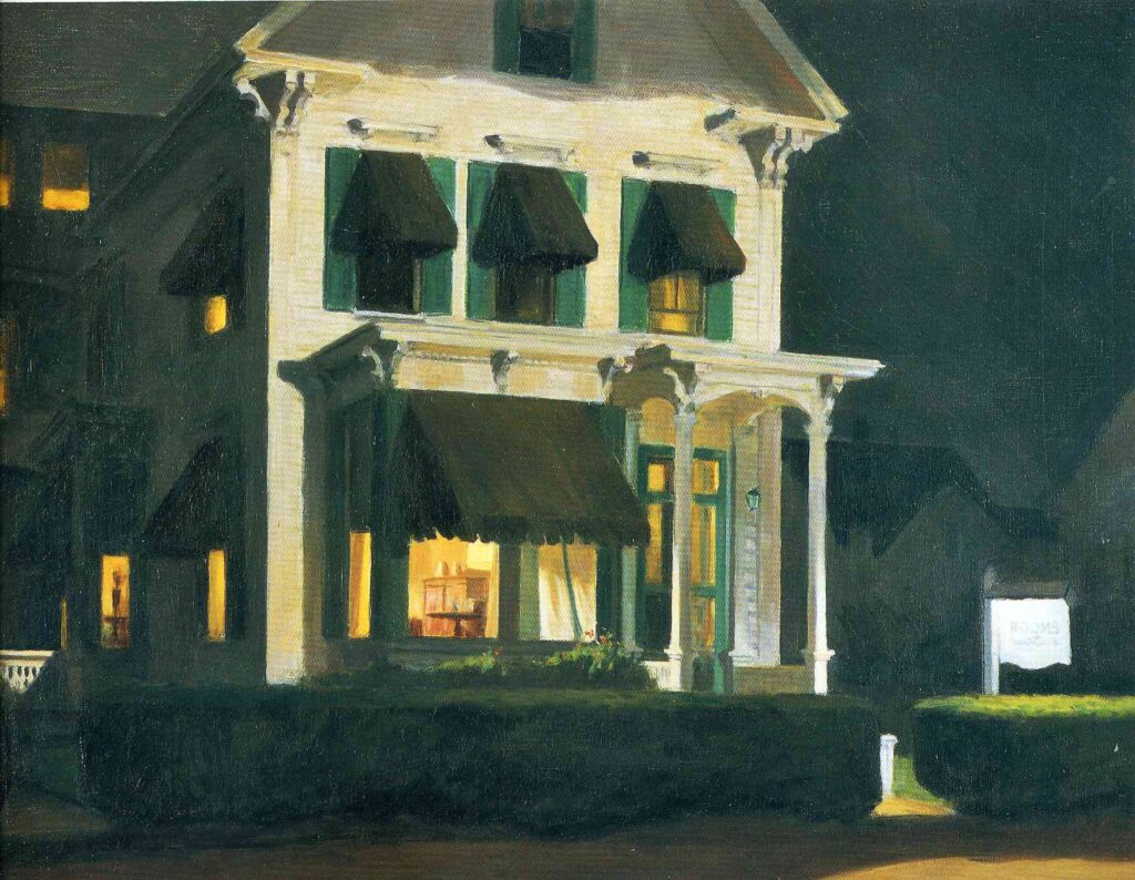 Rooms for Tourists (1945) - Edward Hopper Tablo