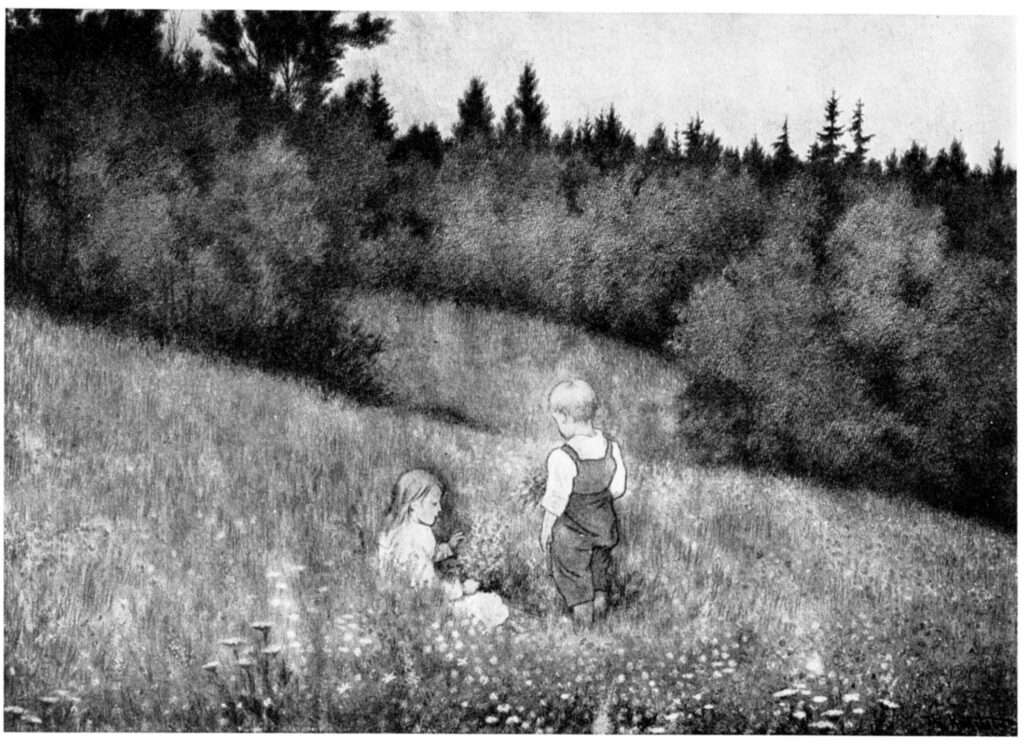 Roser Og Fioler - Theodor Severin Kittelsen Tablo