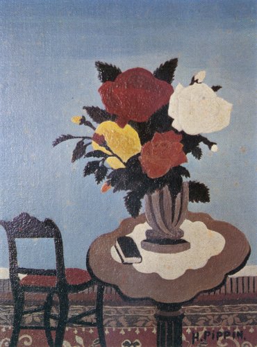 Roses With Red Chair (1940) – Horace Pippin Tablo