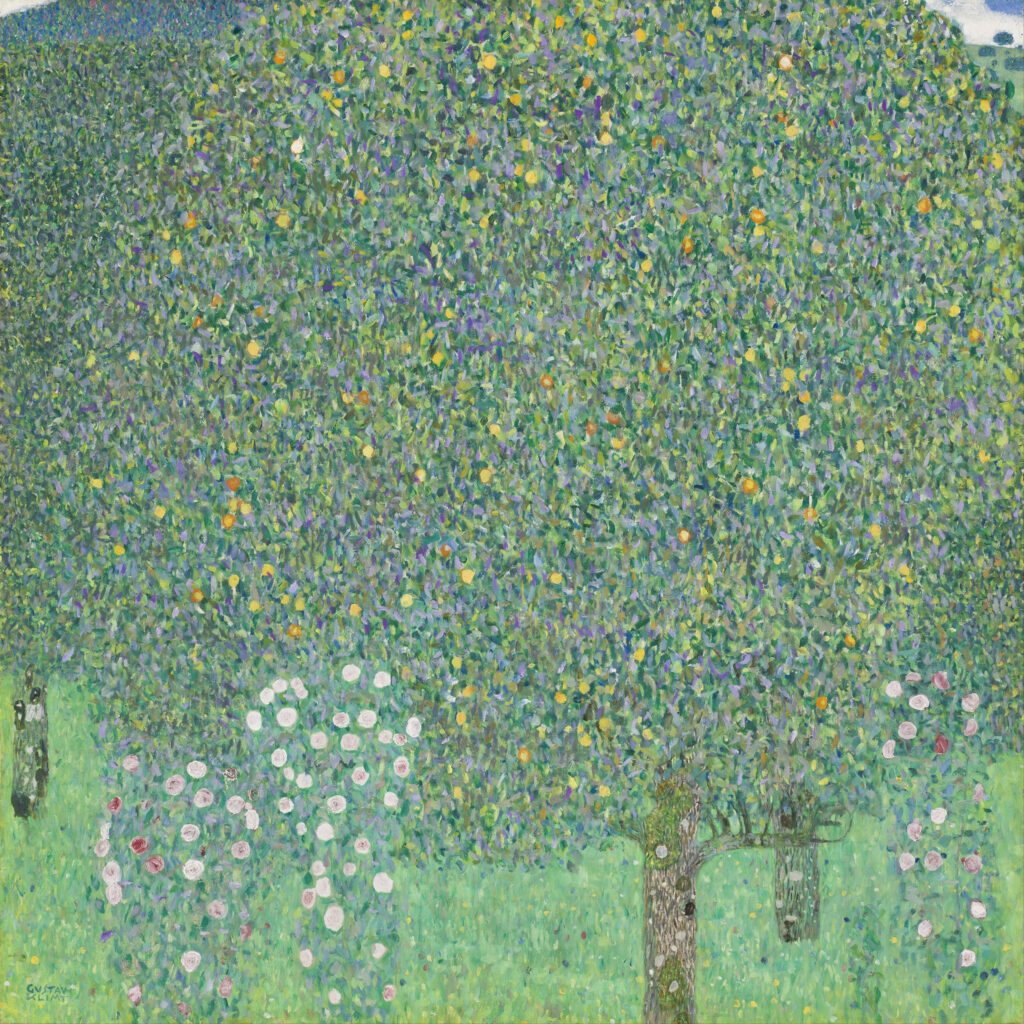 Roses under the Trees (1905) - Gustav Klimt Tablo