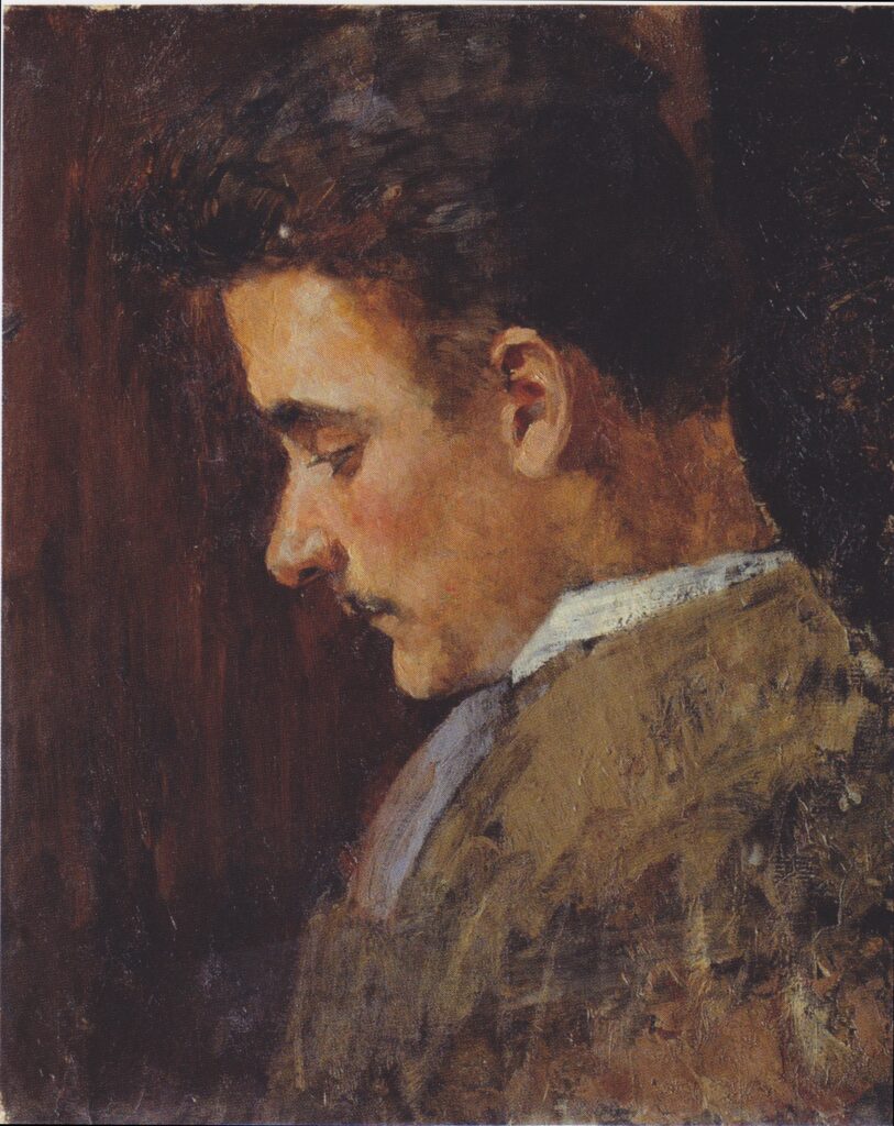 Rudolf Steindl, a brother of the artist (1895) - Koloman Moser Tablo