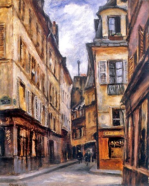 Rue Cardinale (1900) - Józef Pankiewicz Tablo