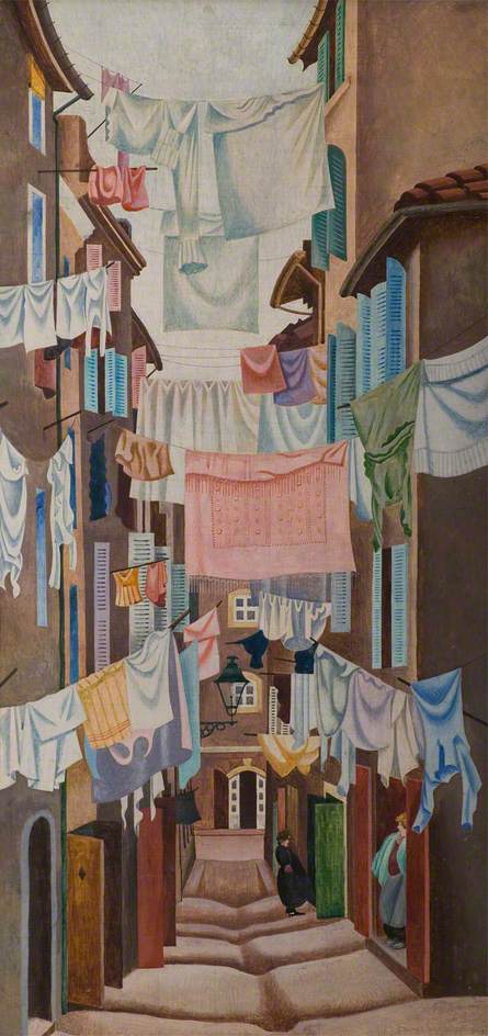 Rue Fontaine de Caylus, Marseilles, France (1924) - Edward Wadsworth Tablo