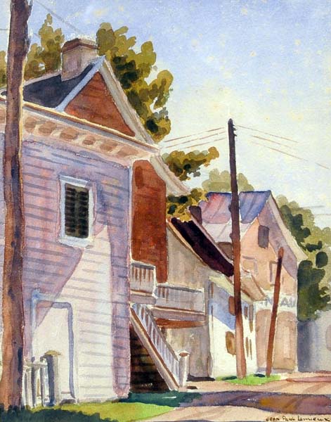 Rue de village (1931) - Jean Paul Lemieux Tablo