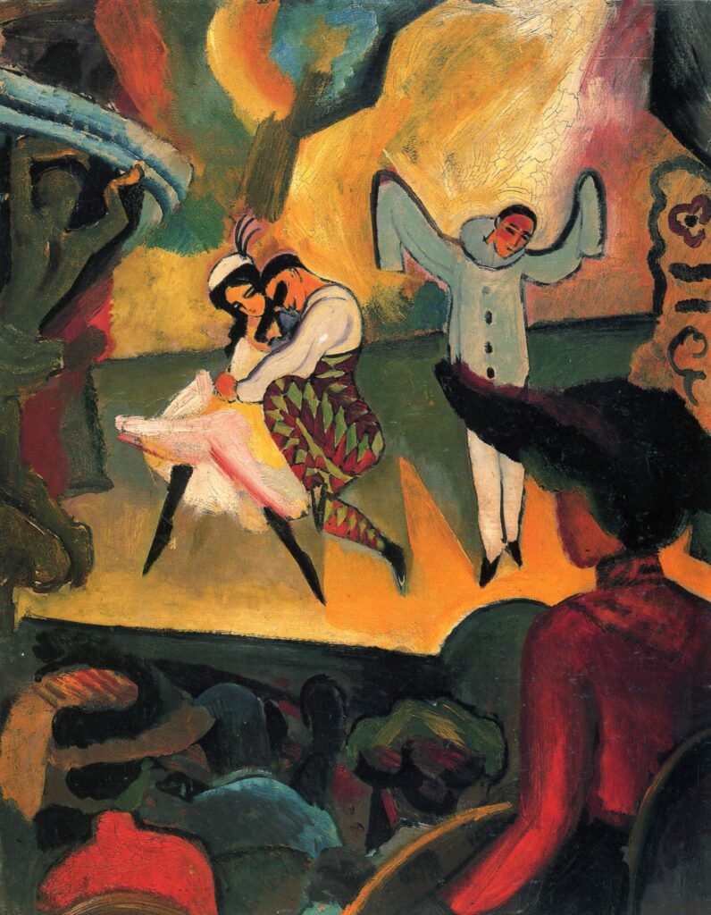 Russian Ballet 1 (1912) - August Macke Tablo