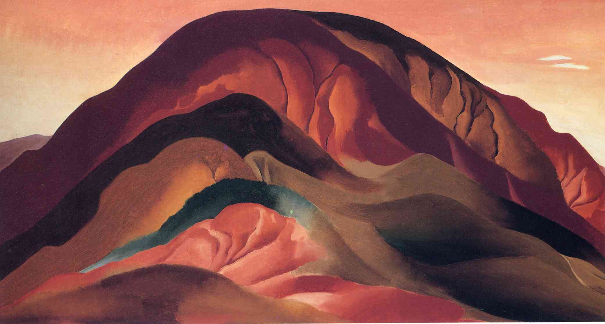 Rust Red Hills - Georgia O'Keeffe Tablo