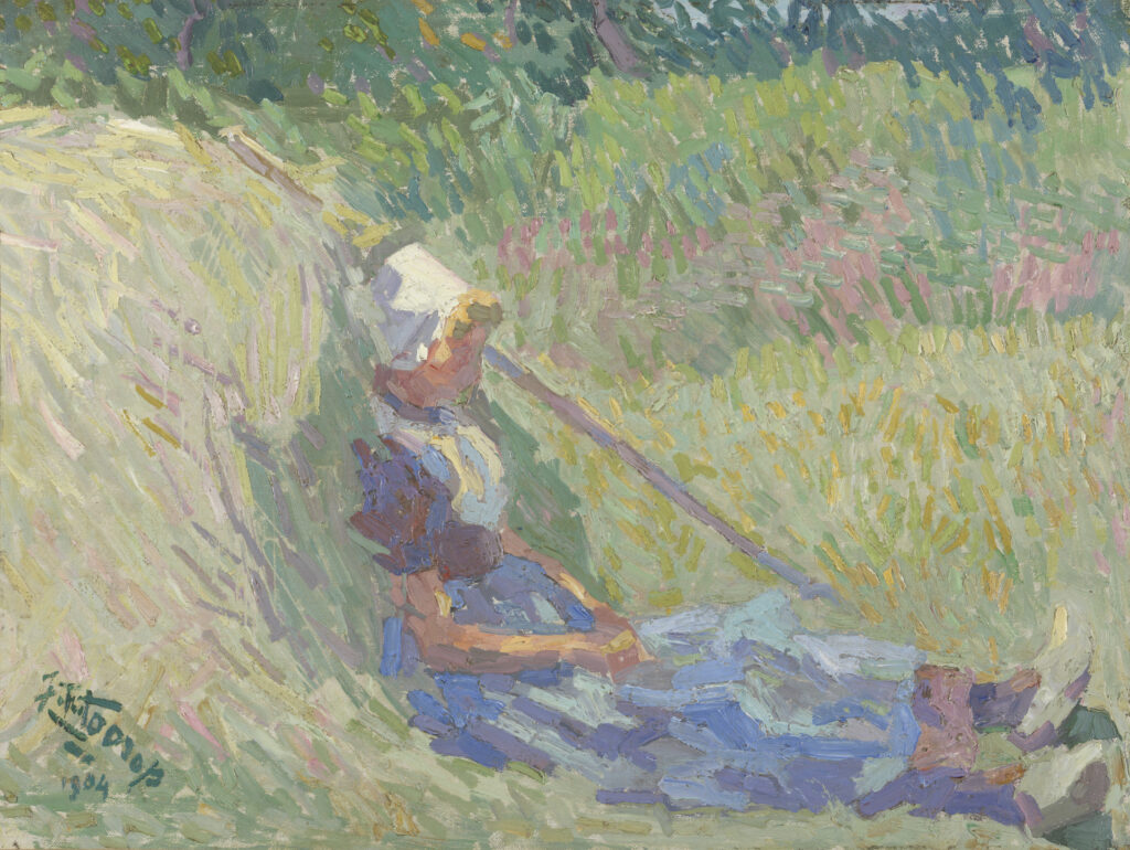 Rustende Boerin (1904) - Jan Toorop Tablo