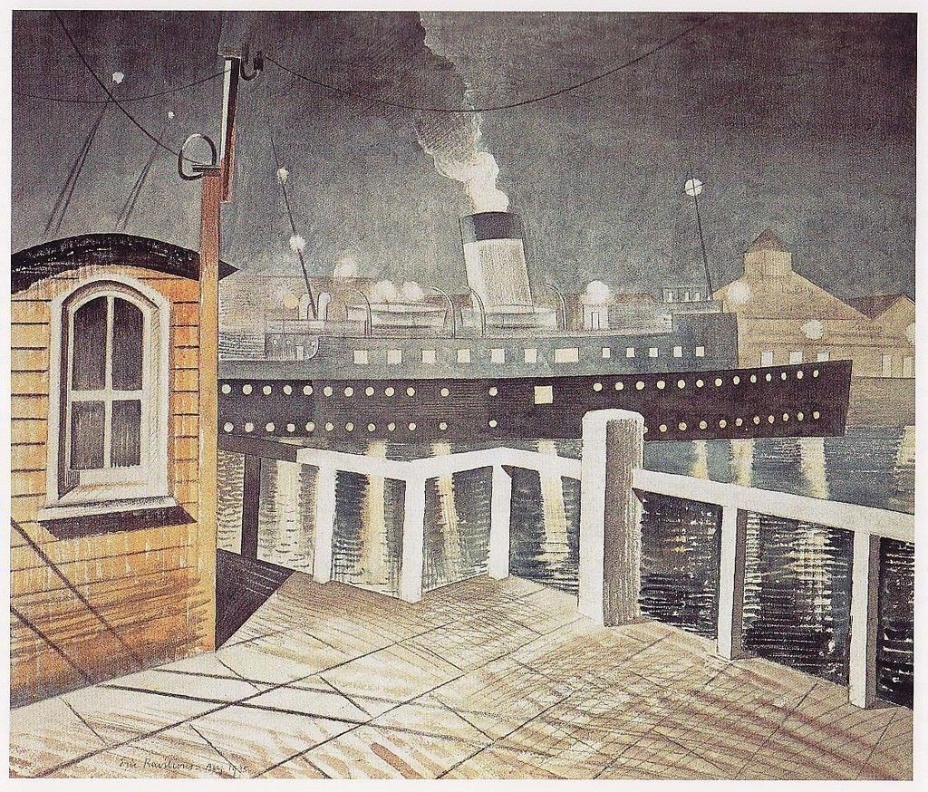S.S. BRIGHTON LEAVING NEWHAVEN (1935) – Eric Ravilious Tablo