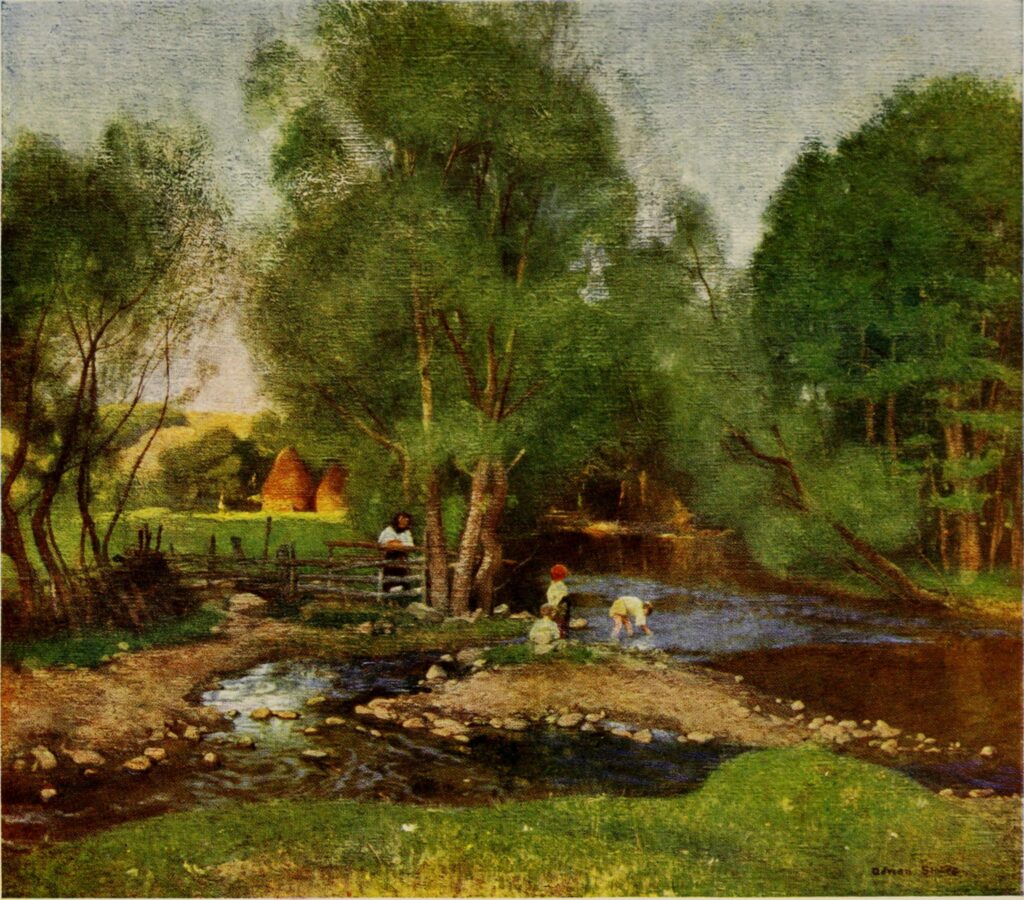 STREAMS IN EAST HUNGARY (1909) - Marianne Stokes Tablo